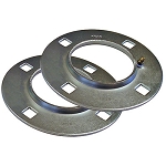 G100MSA Round 4-Bolt Pressed Steel Flange for 100mm OD Bearings 